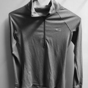 Grey underarmor quarter zip